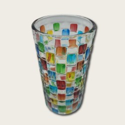 Colorful Woven Glass Goblet