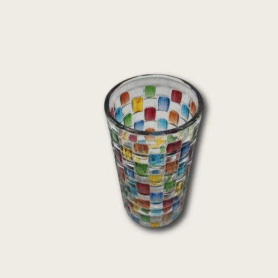 Colorful Woven Glass Goblet