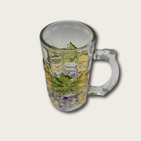Painted Grape Glass Goblet Painted Grape Glass Goblet