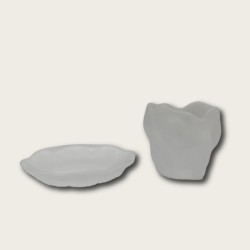 Frosted Lotus Leaf Coaster Ice Tea Cup