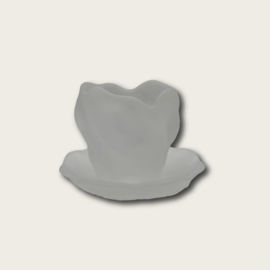 Frosted Lotus Leaf Coaster Ice Tea Cup