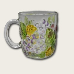 Painted Grape Glass 