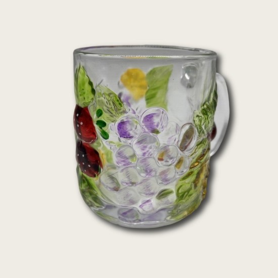 Painted Grape Glass 