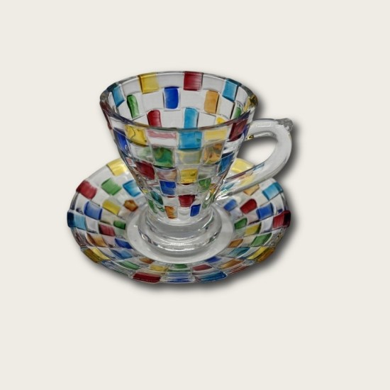 Colored Cube Glass Colored Cube Glass