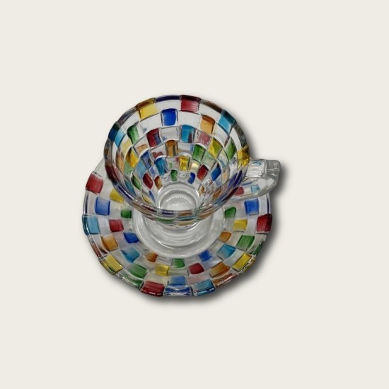 Colored Cube Glass Colored Cube Glass