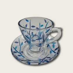Blue Leaf Glass