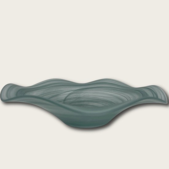 Transparent Green Irregular Fruit Plate