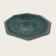 Frosted Green Octagonal Plate