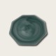 Frosted Green Octagonal Plate