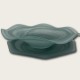 Frosted Green Octagonal Plate