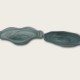 Frosted Green Octagonal Plate