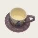 Vintage Oil Painting Coffee Cup And Saucer Set Ceramic Green And Purple Butterfly Double Tall Cup Gift Box Vintage Oil Painting Coffee Cup And Saucer Set Ceramic Green And Purple Butterfly Double Tall Cup Gift Box