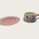 Vintage Oil Painting Coffee Cup And Saucer Set Ceramic Green And Pink Butterfly Double Cup Gift Box Vintage Oil Painting Coffee Cup And Saucer Set Ceramic Green And Pink Butterfly Double Cup Gift Box