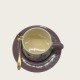 Vintage Oil Painting Coffee Cup And Saucer Ceramic Purple Butterfly Cup Gift Box Vintage Oil Painting Coffee Cup And Saucer Ceramic Purple Butterfly Cup Gift Box