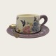 Vintage Oil Painting Coffee Cup And Saucer Ceramic Purple Butterfly Cup Gift Box Vintage Oil Painting Coffee Cup And Saucer Ceramic Purple Butterfly Cup Gift Box