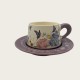 Vintage Oil Painting Coffee Cup And Saucer Ceramic Purple Butterfly Cup Gift Box Vintage Oil Painting Coffee Cup And Saucer Ceramic Purple Butterfly Cup Gift Box