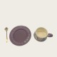 Vintage Oil Painting Coffee Cup And Saucer Ceramic Purple Butterfly Cup Gift Box Vintage Oil Painting Coffee Cup And Saucer Ceramic Purple Butterfly Cup Gift Box