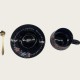 Black Ceramic Coffee Cup And Saucer Set Black Ceramic Coffee Cup And Saucer Set