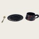 Black Ceramic Coffee Cup And Saucer Set Black Ceramic Coffee Cup And Saucer Set