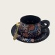 Black Ceramic Coffee Cup And Saucer Set Black Ceramic Coffee Cup And Saucer Set