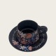Black Ceramic Coffee Cup And Saucer Set Black Ceramic Coffee Cup And Saucer Set