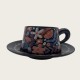 Black Ceramic Coffee Cup And Saucer Set Black Ceramic Coffee Cup And Saucer Set