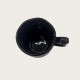 Black Ceramic Coffee Tall Cup With Flowers Black Ceramic Coffee Tall Cup With Flowers