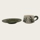 Delicate Flower Green Ceramic Coffee Cup And Saucer Set Delicate Flower Green Ceramic Coffee Cup And Saucer Set