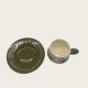 Delicate Flower Green Ceramic Coffee Cup And Saucer Set Delicate Flower Green Ceramic Coffee Cup And Saucer Set