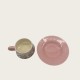Delicate Flower Pink Ceramic Coffee Cup And Saucer Set